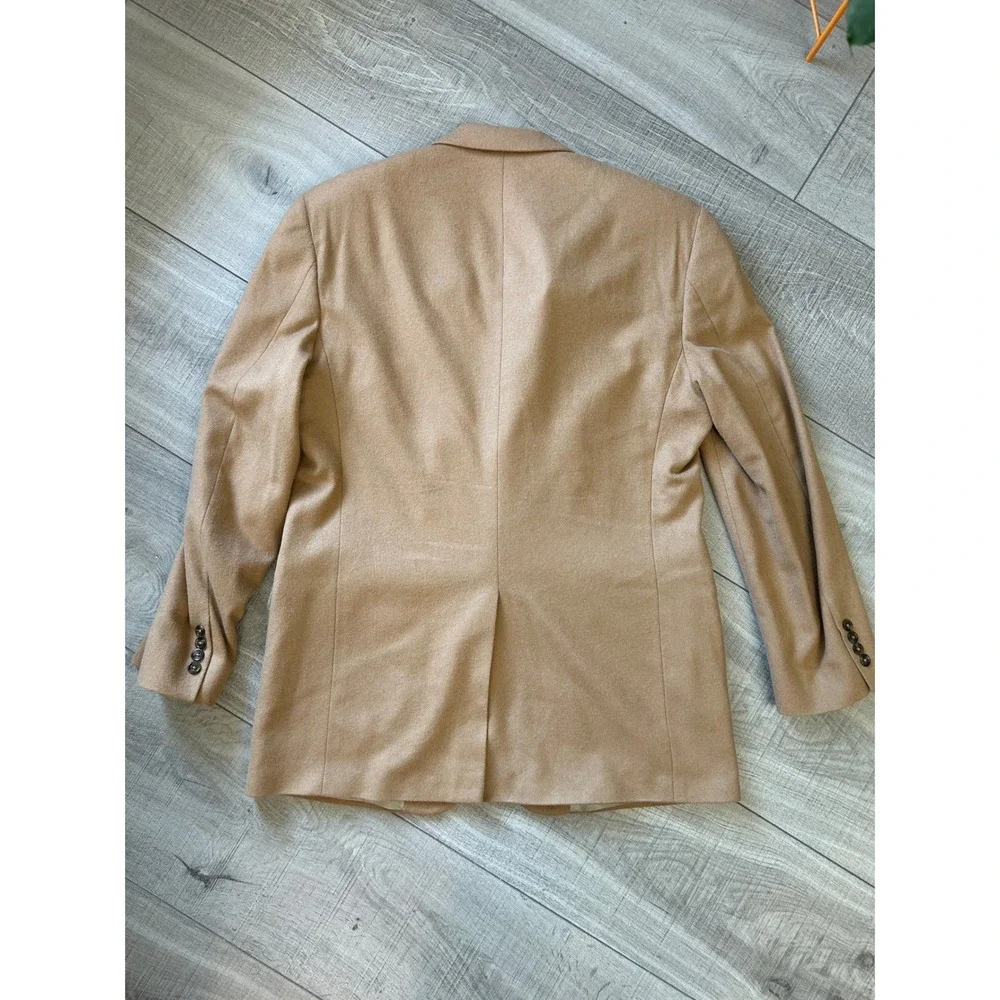Stafford Camel Hair Wool‎ Blazer Men Sport Coat Tan Two Button 40/42R